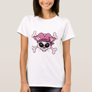 Camiseta Bonito Pirate Kitty Skull