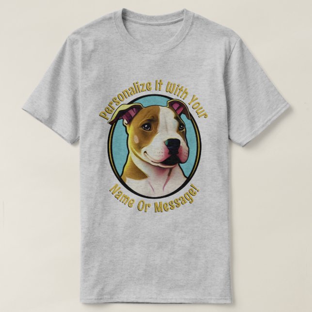 Camiseta Bonito Pitbull T-Shirt (Diseño del anverso)