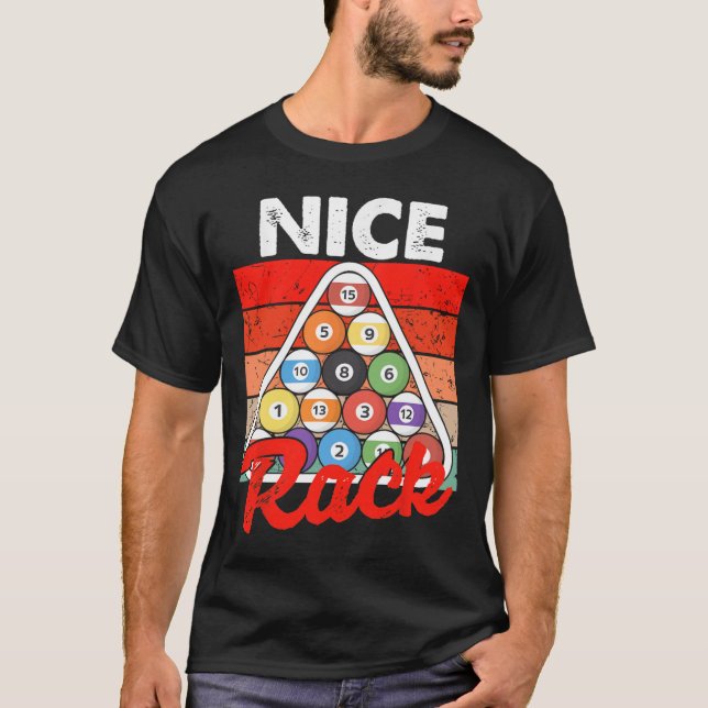 Camiseta Bonito rack Funny Billiards Player Pool Billiard V (Anverso)