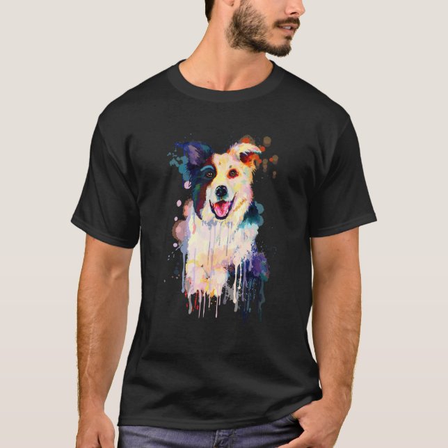 Camiseta Bonito retrato de perro de cachorro picante en la  (Anverso)