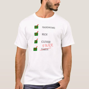 Camiseta Bonito, rico, inteligente exnovio libre divertido
