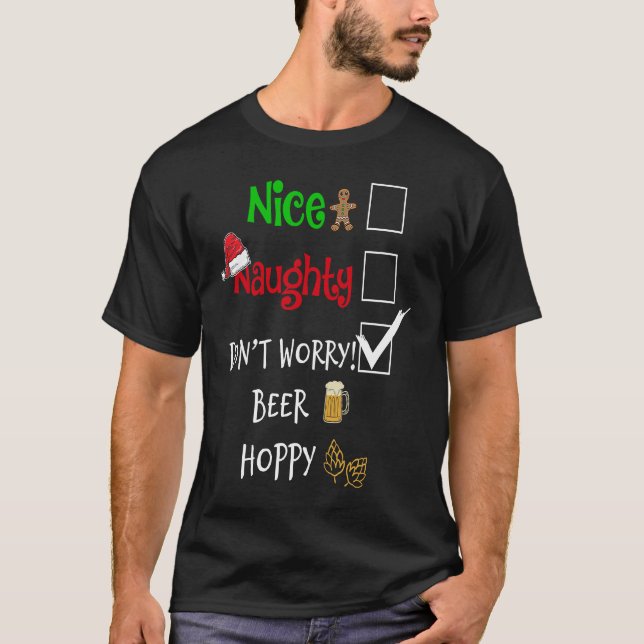 Camiseta Bonito travieso no te preocupes por beber cerveza  (Anverso)