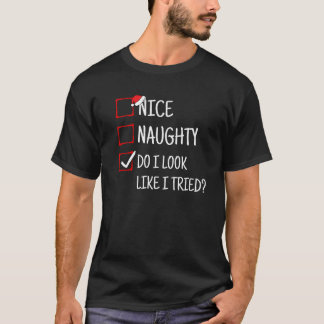 Camiseta Bonito Travieso Parezco Como Si Intenté Divertida