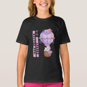 Camiseta Bonito unicornio de color arcoiris