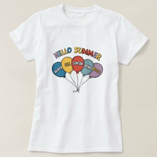 Camiseta Bonito verano (Diseño del anverso)
