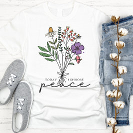 Camiseta Bonito Vintage Wildflowers Peace