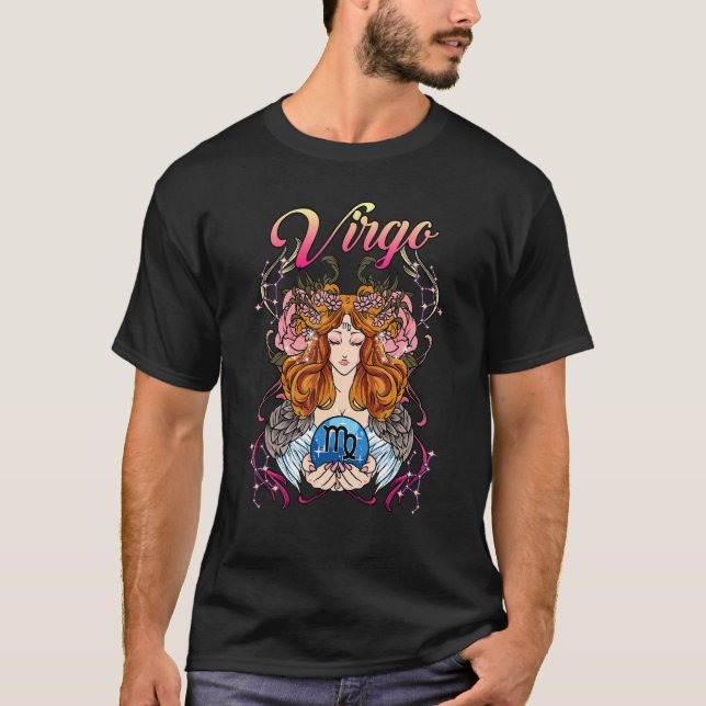 Camiseta Bonito Virgo Cumpleaños Septiembre Mujeres Zodia (Anverso)