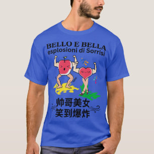 Camiseta Bonito y hermoso Gimnasio Challenge Chino Italiano
