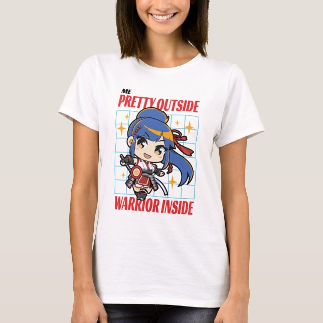Camiseta Bonito Y Mujeres Fuertes Blancas (Anverso)