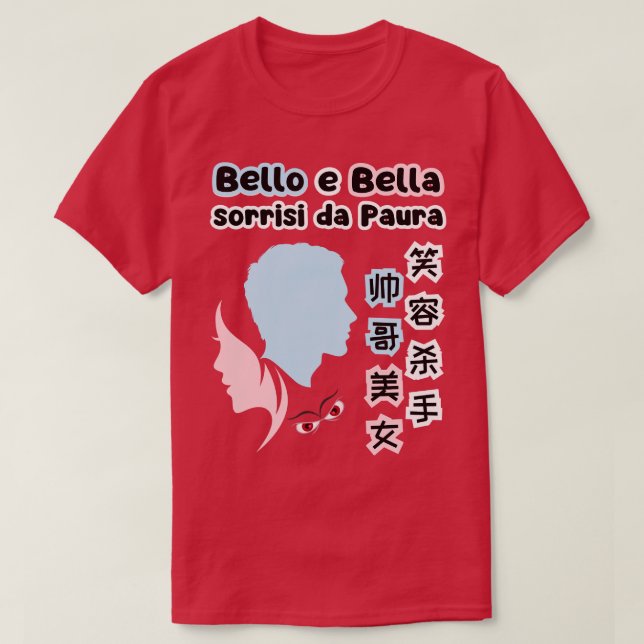Camiseta Bonito y sonriente asesino chino italiano (Diseño del anverso)