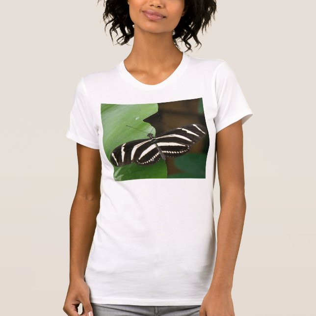 Camiseta Bonito Zebra Longwing Butterfly T Shirt (Anverso)