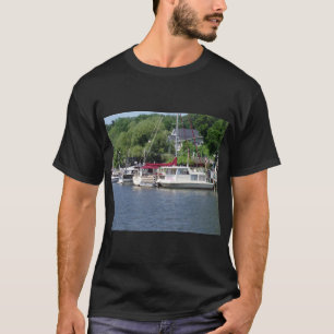 Camiseta Bonitos barcos y muelle