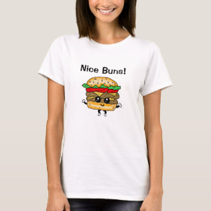 Camiseta Bonitos Buns Hamburger Food Pun Funny T-Shirt