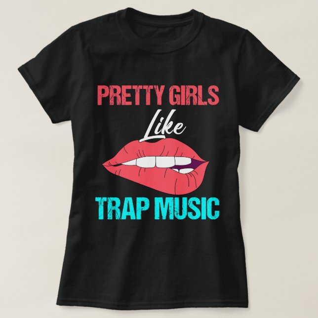Camiseta Bonitos Como Trap Music Rap Hip Hop Techno ED (Diseño del anverso)