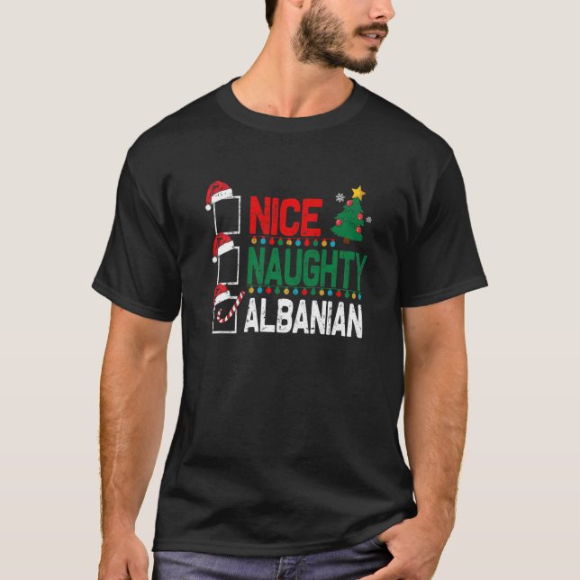 Camiseta Bonitos Navidades albaneses Albania Santa Hat (Anverso)