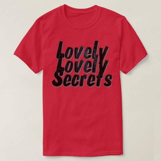 Camiseta Bonitos secretos (Diseño del anverso)