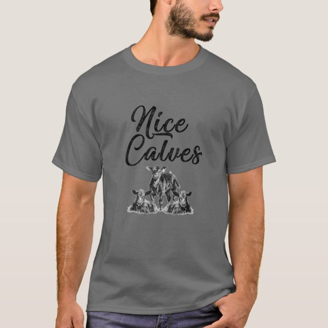 Camiseta Bonitos terneros Adorables (Anverso)