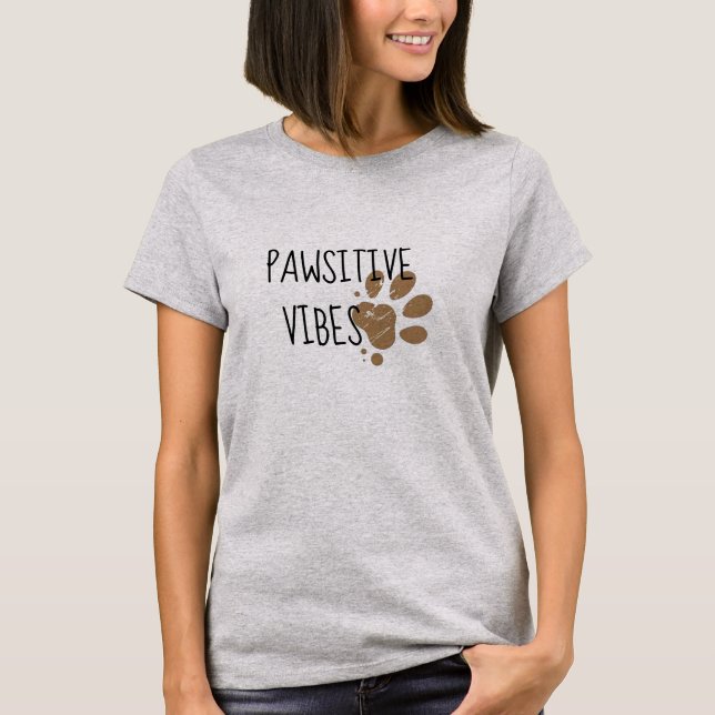 Camiseta bonitos vibraciones buena vida mascotas gatos aman (Anverso)