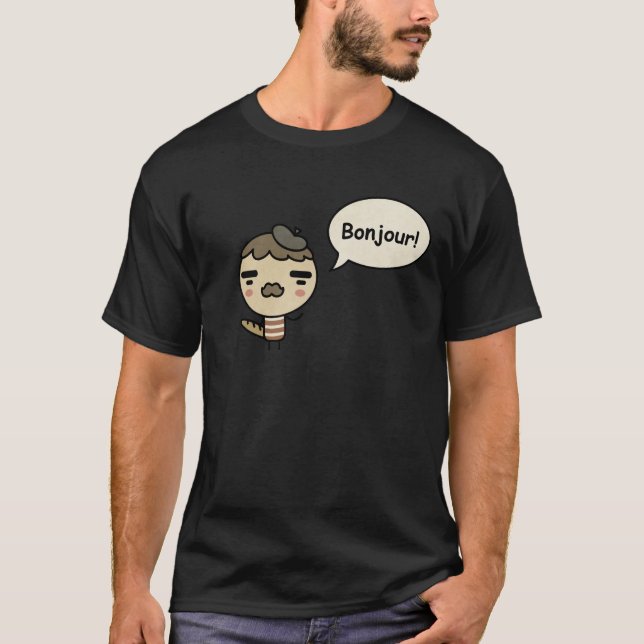 Camiseta ¡Bonjour! (Anverso)