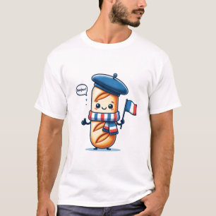 Camiseta Bonjour Baguette - Encantador tema francés