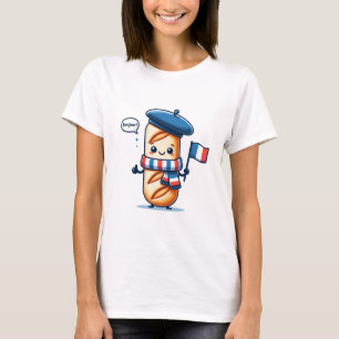 Camiseta Bonjour Baguette - Encantador tema francés