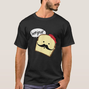 Camiseta Bonjour Cute Tostada Francesa Funny Love France Fo