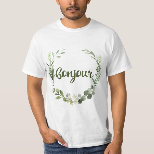 Camiseta Bonjour Hello French (Anverso)