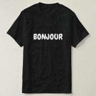 Camiseta Bonjour, hola en francés