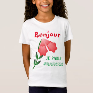 Camiseta Bonjour je parle Francais & Morning Star Flower