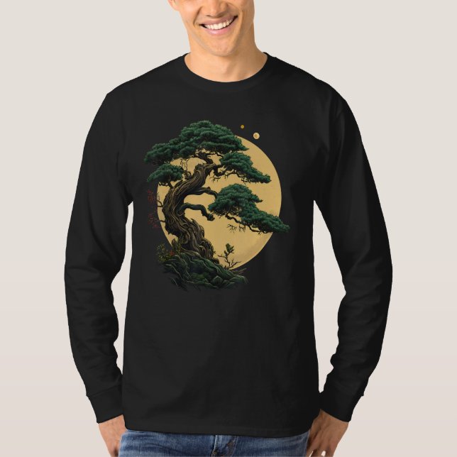 Camiseta Bonkei Japanese Miniature tree gardening on Bonsai (Anverso)