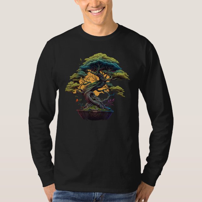 Camiseta Bonkei Miniature tree on Japanese Bonsai Tree 1 (Anverso)