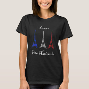 Camiseta Bonne Fte Nationale Bastille Day Fleur De Lys Fran