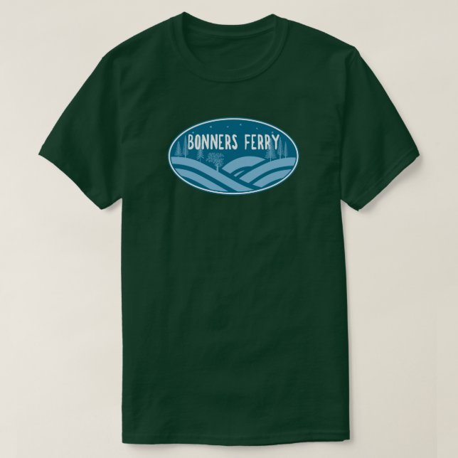 Camiseta Bonners Ferry Idaho al aire libre (Diseño del anverso)