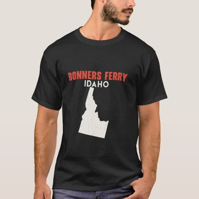 Camiseta Bonners Ferry Idaho Estados Unidos EE.UU. Viajes I (Anverso)