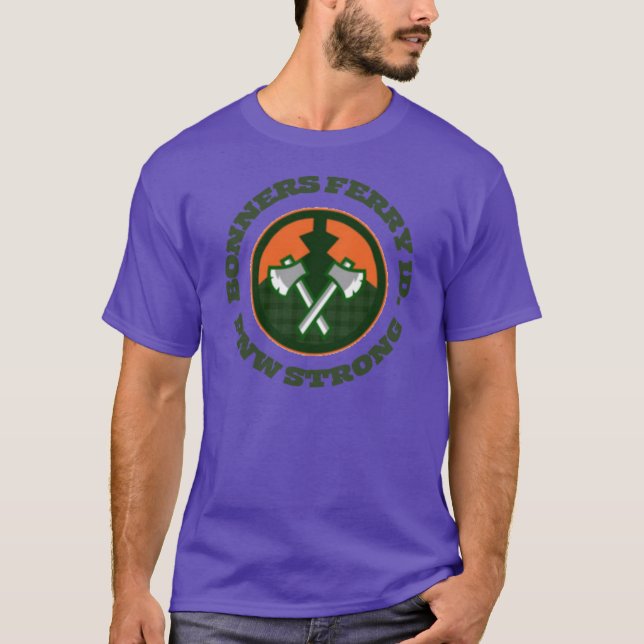 Camiseta Bonners Ferry Idaho PNW Strong1 (Anverso)