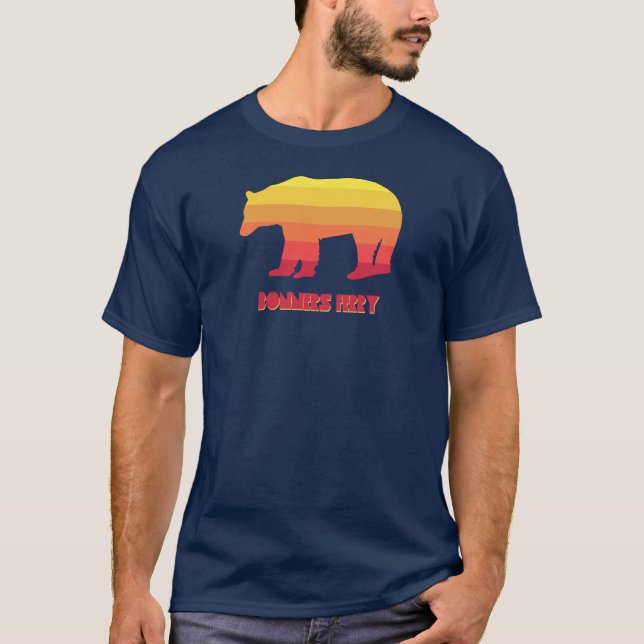 Camiseta Bonners Ferry Idaho Rainbow Bear (Anverso)