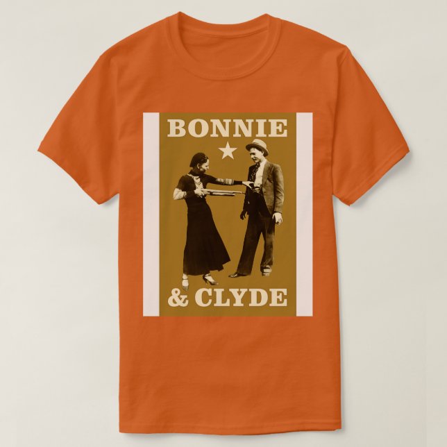 Camiseta Bonnie Clyde TShirt (Diseño del anverso)