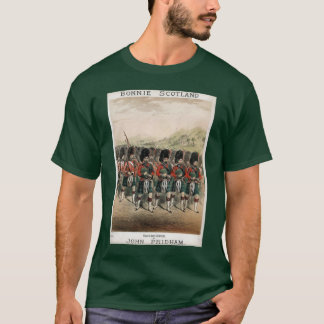 Camiseta Bonnie Escocia - gaiteros en desfile