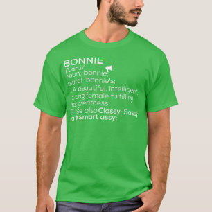 Camiseta Bonnie Nombre Bonnie Definición Bonnie Nombre feme
