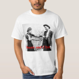 Camiseta Bonnie y amantes cruzados estrella de Clyde o qué