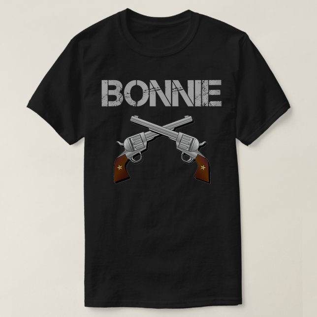 Camiseta Bonnie y Clyde para él y su pareja (Diseño del anverso)