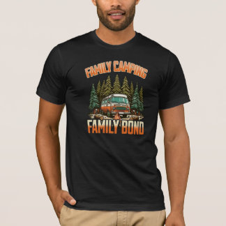 Camiseta Bono de camping familiar: diversión al aire libre 
