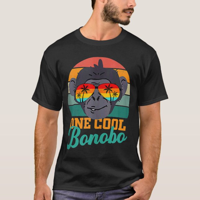 Camiseta Bonobo chimpancé gafas de sol tropicales hombres m (Anverso)