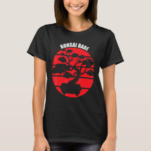 Camiseta Bonsai Babe Retro de jardinería Zen japonés