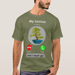 Camiseta Bonsai Chiste Bonsai Lover Teléfono Llama Bonsai 