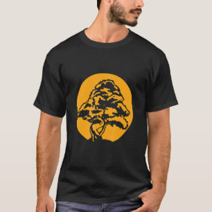 Camiseta Bonsai con puesta de sol