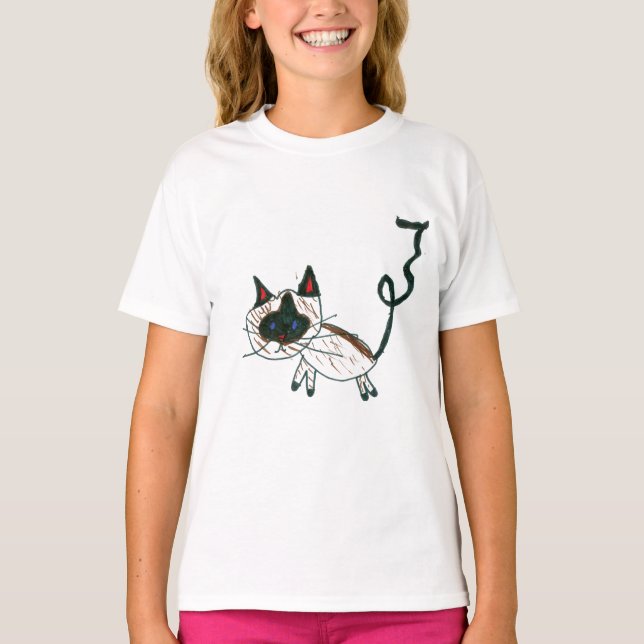 Camiseta Bonsai Siamese Cat (Anverso)
