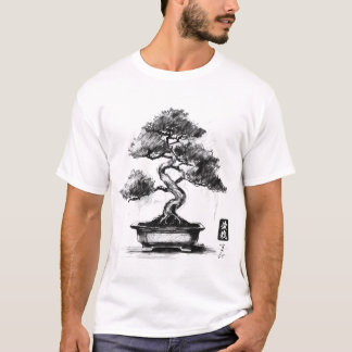 Camiseta bonsai-sketch