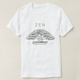 Camiseta Bonsai, tema japonés minimalista