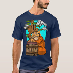 Camiseta Bonsai Tree Monk Middle Finger Create Bonsai